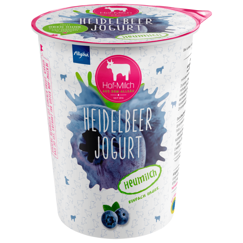 Allgäuer Hof-Milch Jogurt Heidelbeer 400g